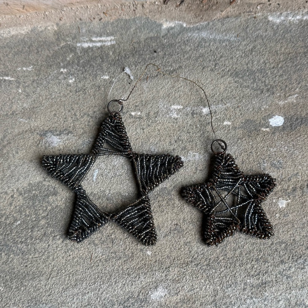 New🌟 anthropology -Terrain  Snowflake Iron & Glass  Tree Ornament